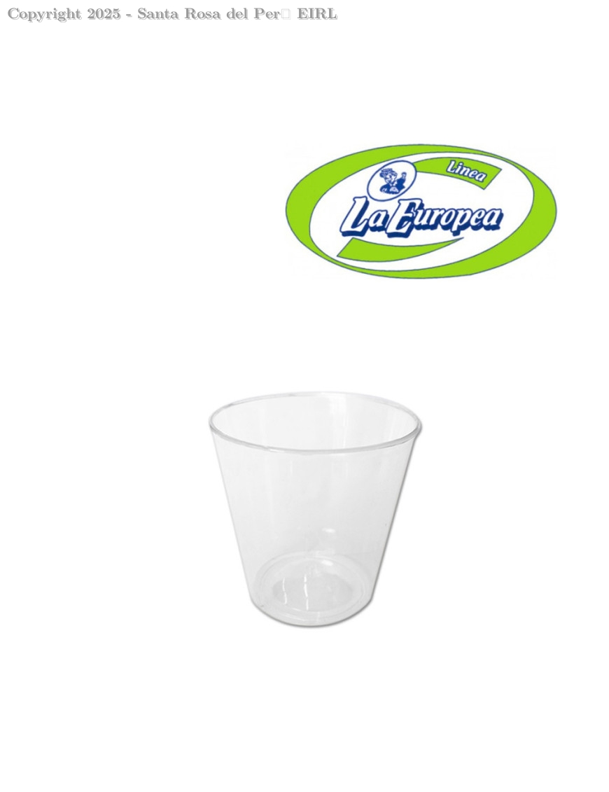 VASO ACRILICO 3 OZ.  X 25 UNIDS.