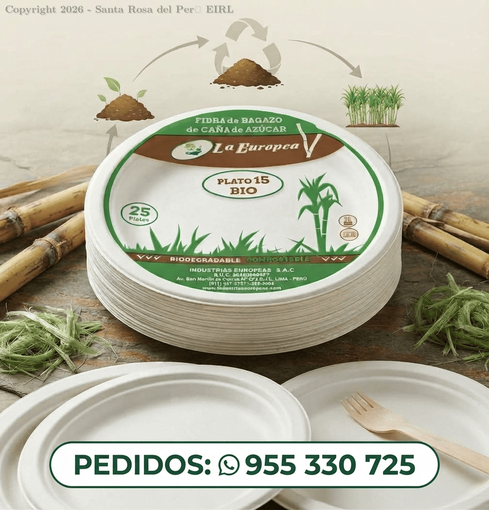 PLATO NRO. 15 FIBRA BIODEGRADABLE