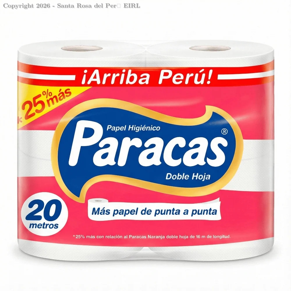 PAPEL HIGIENICO PARACAS ROJO X 24 ROLLOS