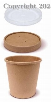 ENVASE CIRCULAR KRAFT 16 OZ. S/TAPA