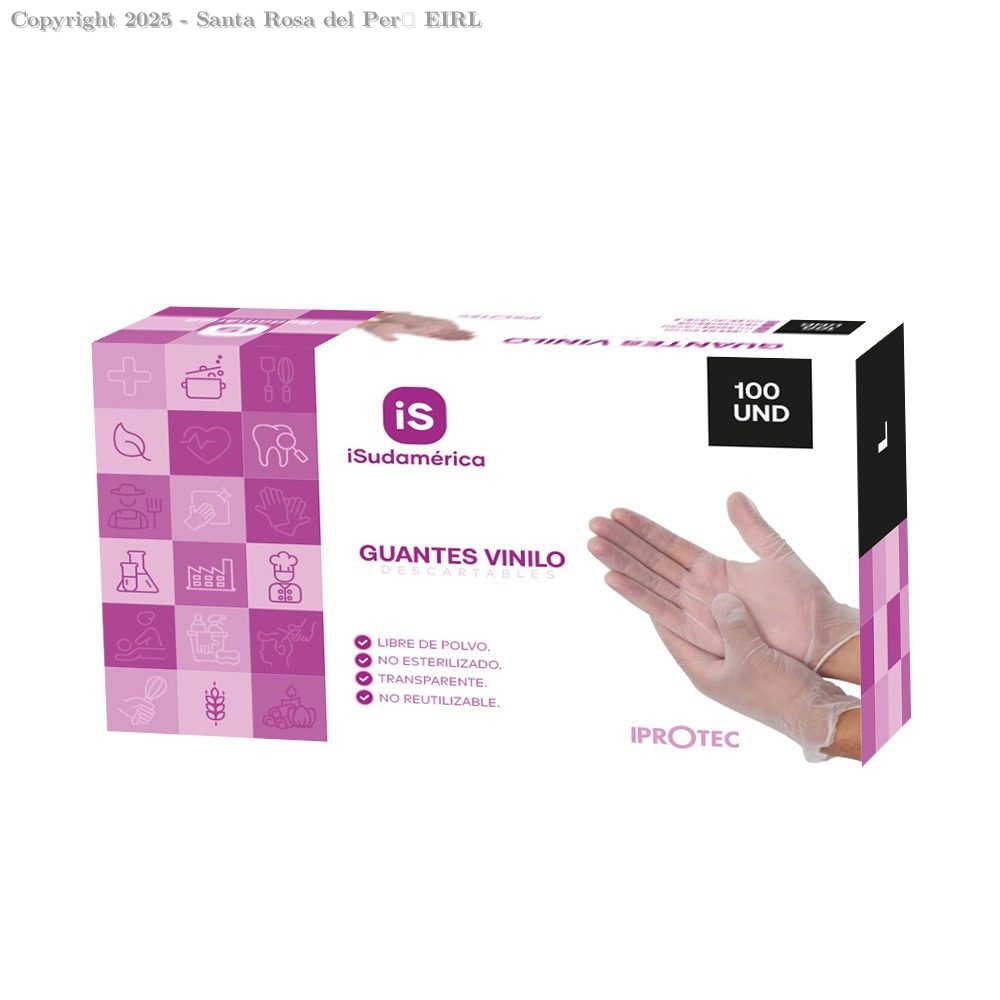 GUANTES DE VINILO TALLA 