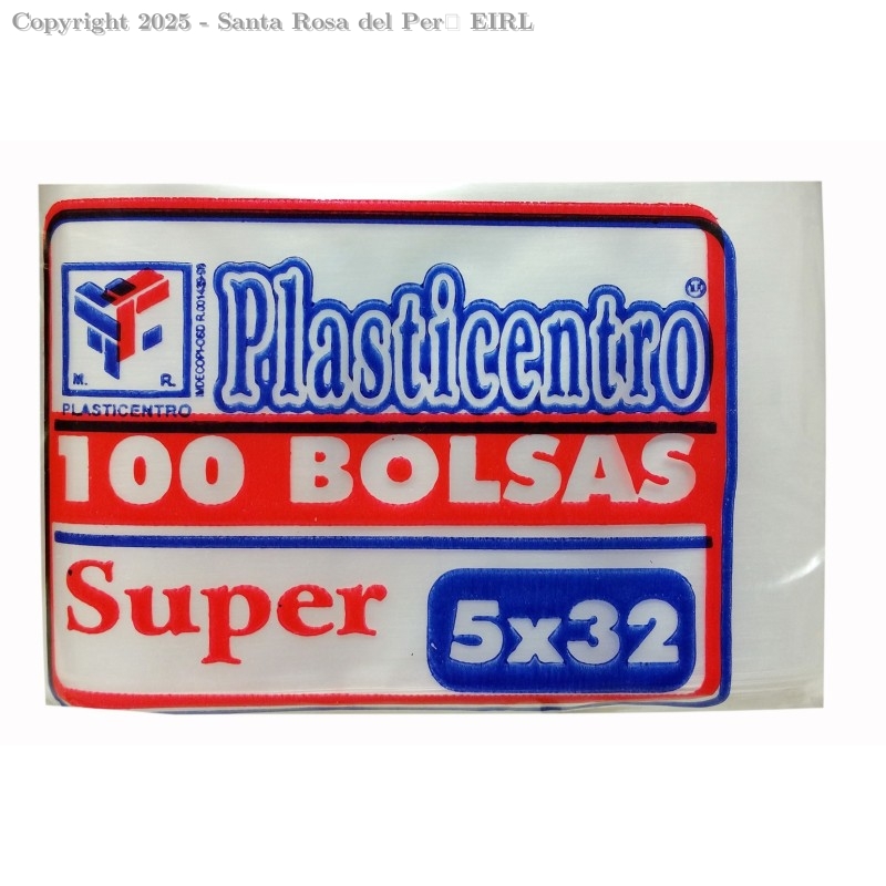 BOLSA PLASTICA 5X32