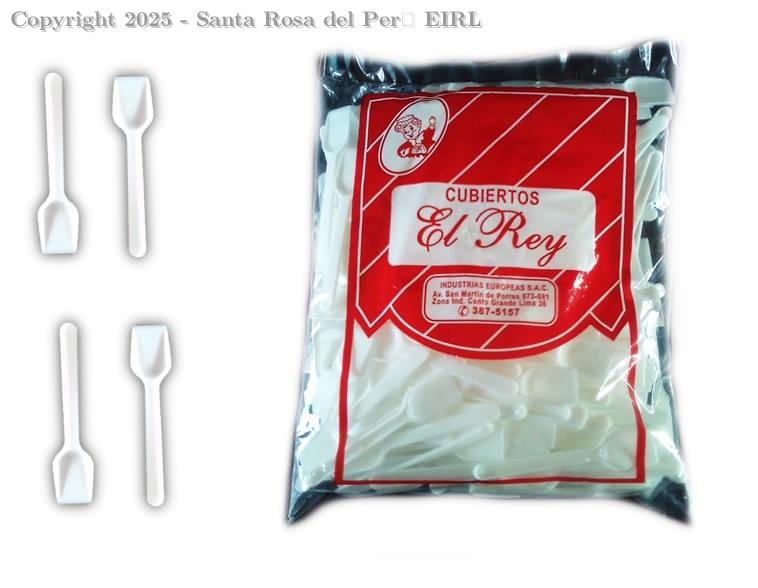PALETA PLASTICA - BLANCO X 250 UNIDS.