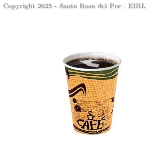 VASO POLYBOARD - PPC 8 OZ. CAFE - S / TAPA