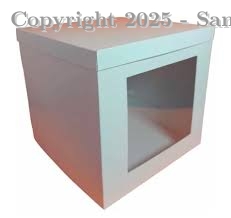CAJA DE TORTA DUPLEX 35X35 ALTA BLANCO