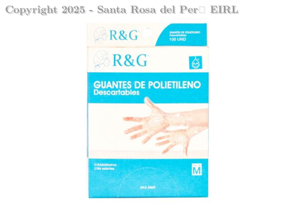 GUANTES DE POLIETILENO X 100 UNIDADES
