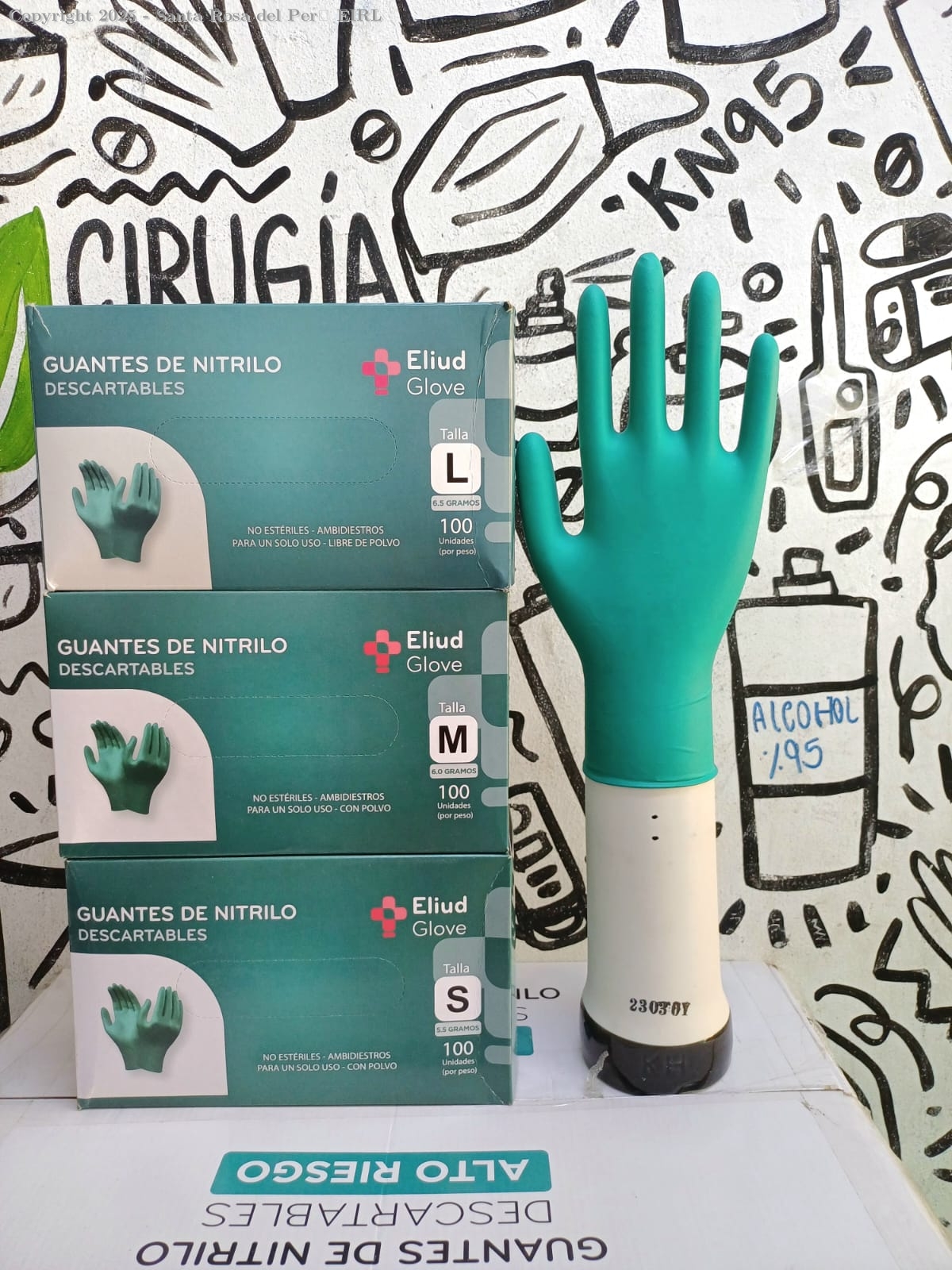 GUANTES DE NITRILO - ALTO RIESGO 