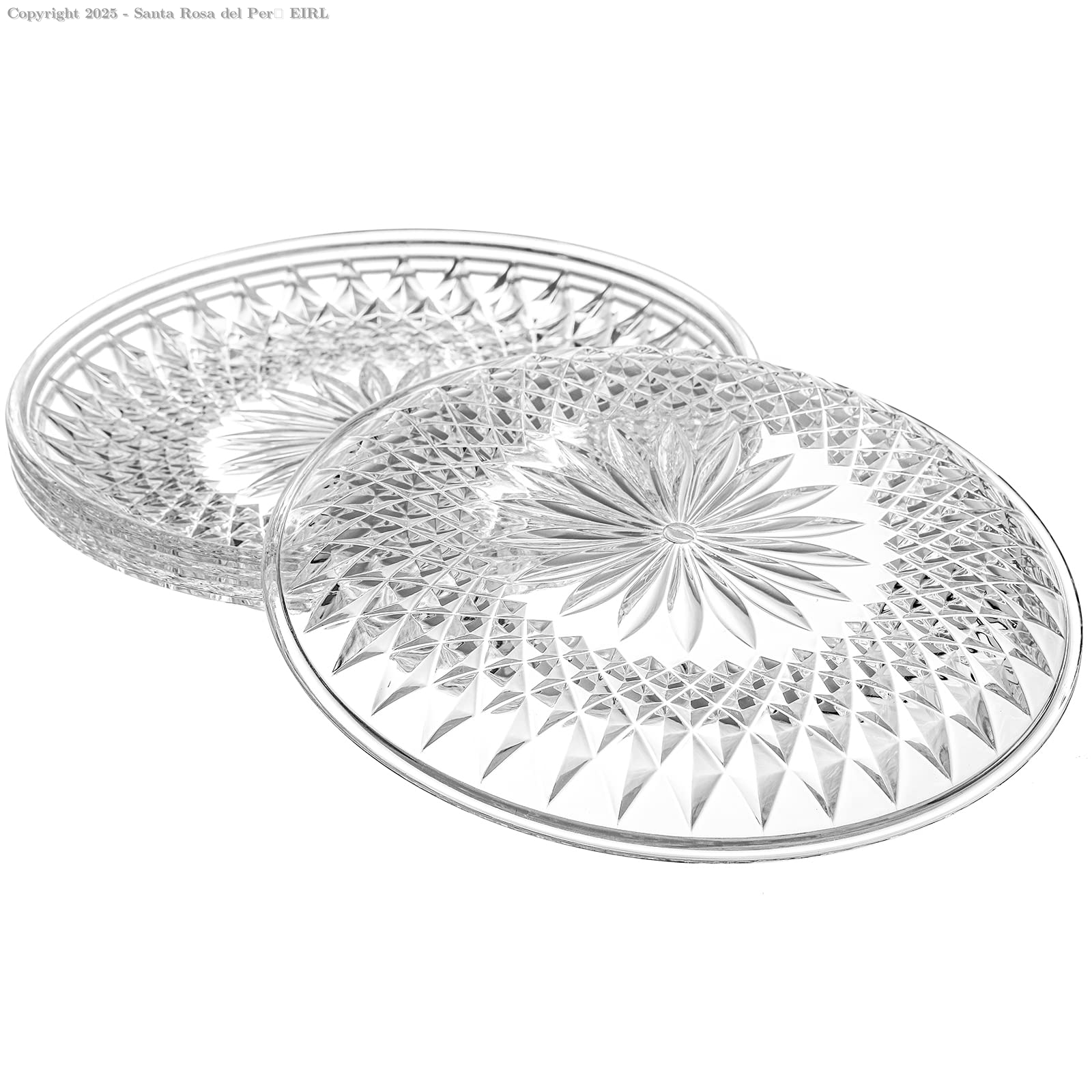 PLATO ACRILICO TR. NRO. 26  X 10 UNIDS