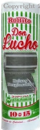 BOLSA EN ROLLO 10 X 15 TRANSP. 900 G