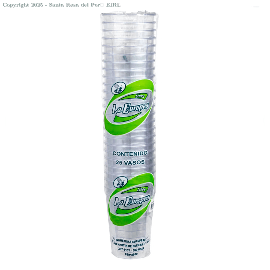VASO ACRILICO 10 OZ.  X 25 UNIDS.