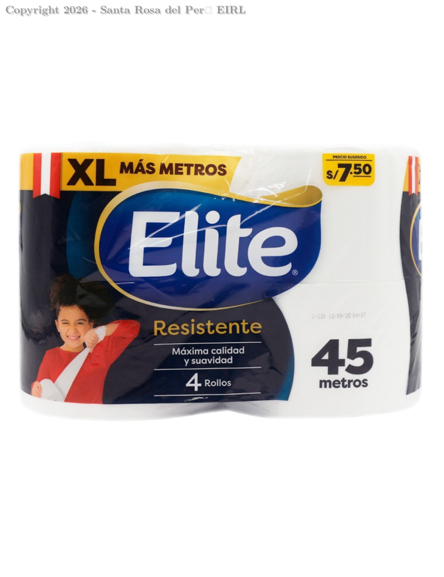 PAPEL HIGIENICO ELITE 45 MTS. X 24 ROLLOS