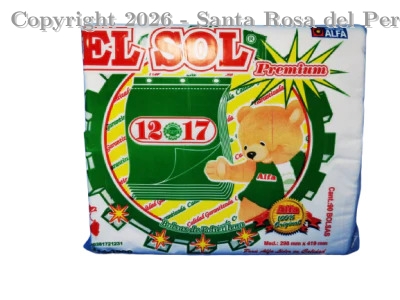 BOLSA 12X17 SOL CHEQUERA