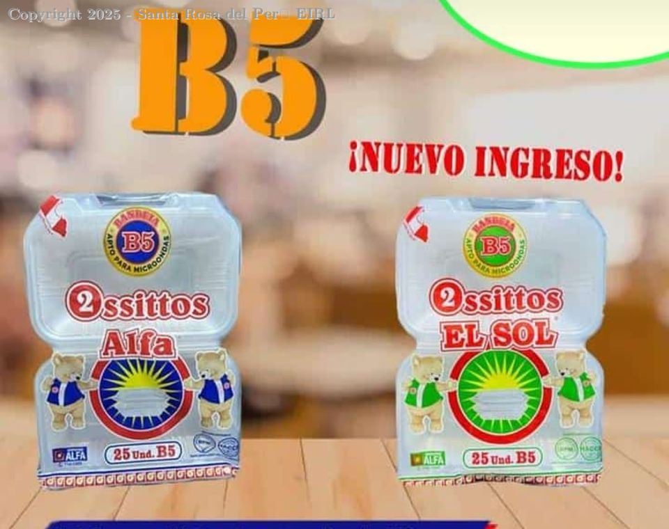 BANDEJA CON TAPA PLAST. B 5 TR. CT5