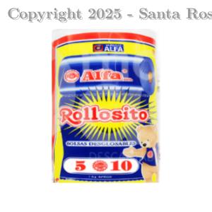 BOLSA EN ROLLO 5 X 10 TRANSP.