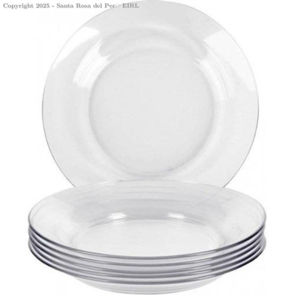PLATO ACRILICO TR. NRO. 23  X 10 UNIDS