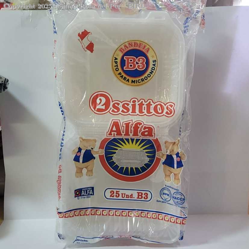 BANDEJA CON TAPA PLAST. B 3 TR.