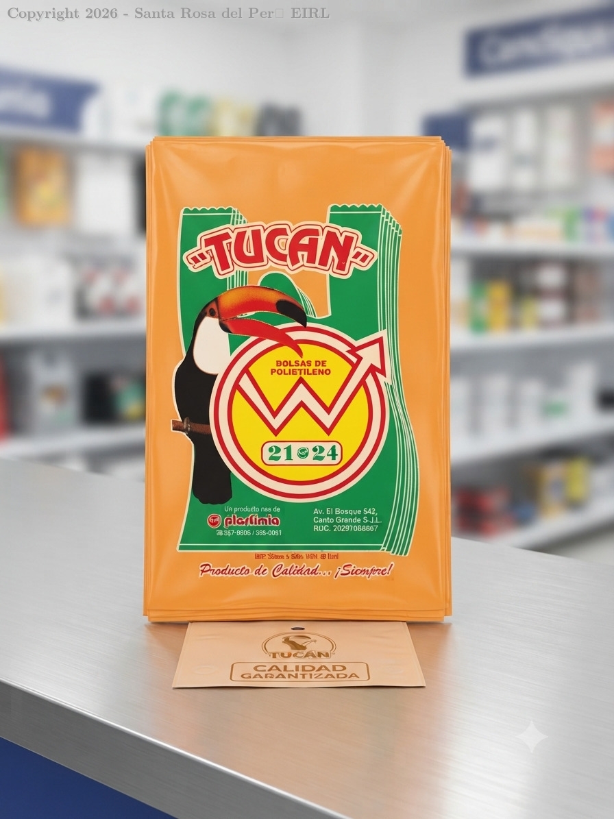 BOLSA  PLASTICA 21 X 24 AMARILLO