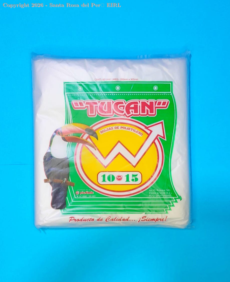 BOLSA 10X15 TUCAN X80 