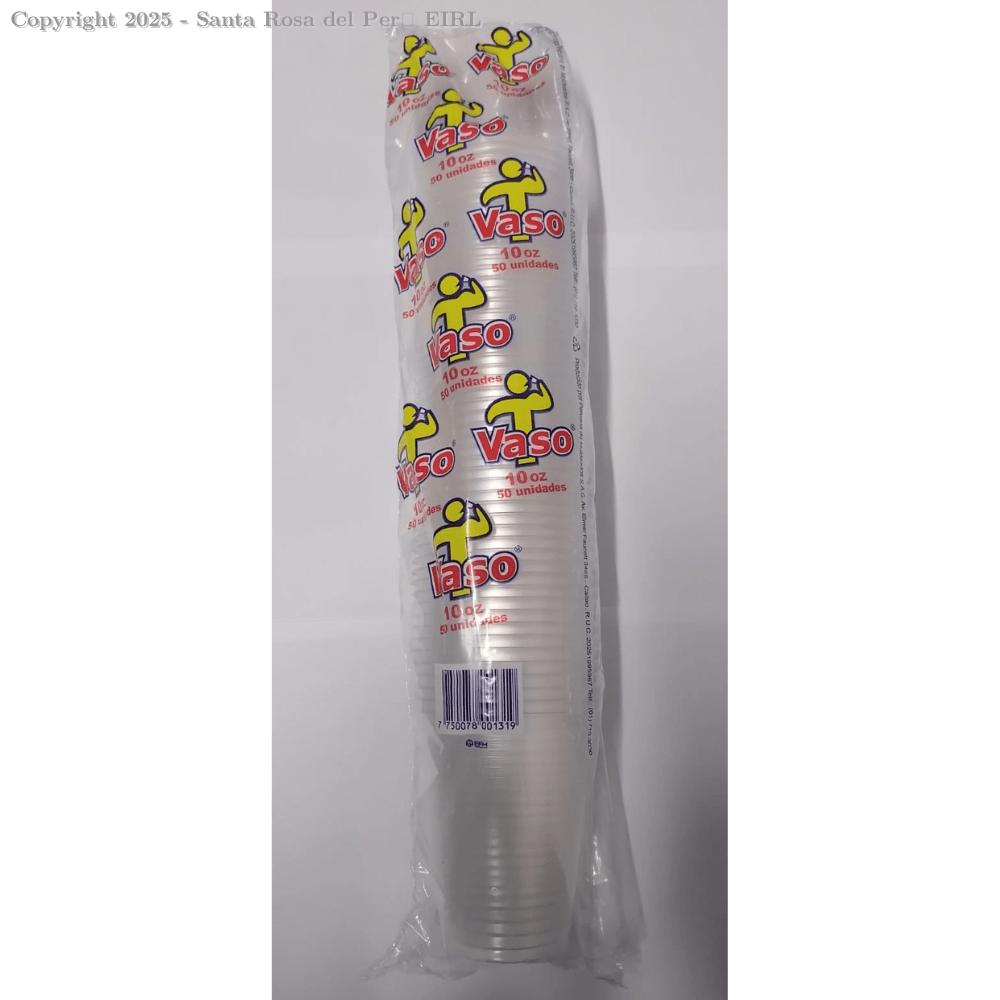 VASO PLASTICO  10 OZ. BLANCO
