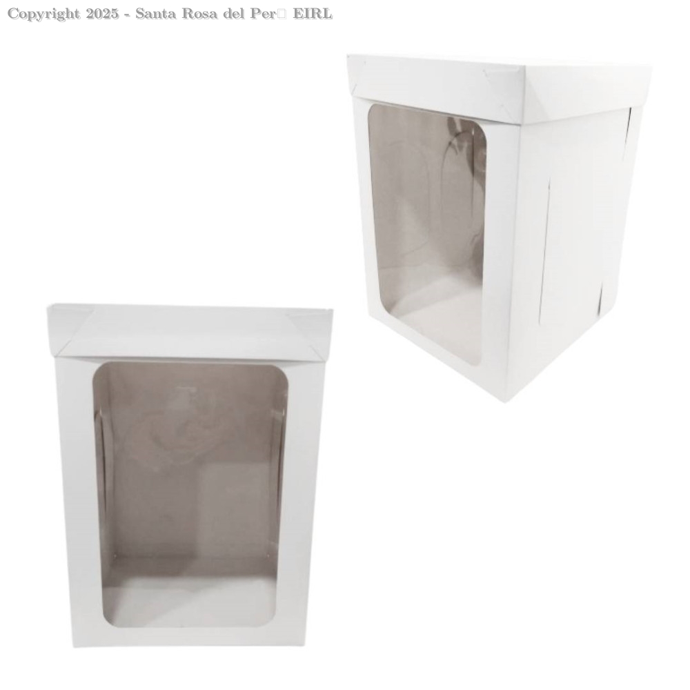 CAJA DE TORTA DUPLEX 22 X 22 ALTA C/TAPA