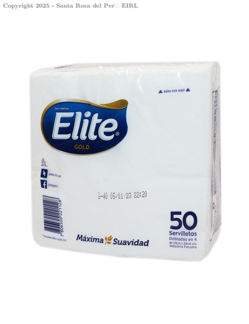 SERVILLETA  ELITE COCKTAIL X 50 UNIDS.