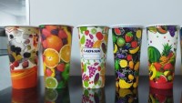 VASO POLIBOARD P.P.F.  21 OZ. FRUTAS  C / TAPA.